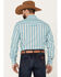 Image #4 - Roper Men's KC Striped Long Sleeve Pearl Snap Western Shirt, Blue, hi-res