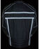 Image #2 - Milwaukee Leather Men's Vented Nylon Reflective Jacket , Black, hi-res