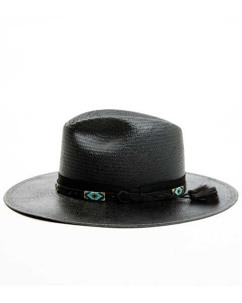 Image #3 - Stetson Men's Helix Beaded Straw Western Fashion Hat, Black, hi-res