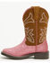 Image #3 - Shyanne Girls' Avery Glitter Western Boots - Broad Square Toe, Pink, hi-res