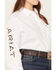 Image #3 - Ariat Women's Team Kirby Leopard Logo Stretch Shirt - Plus, White, hi-res