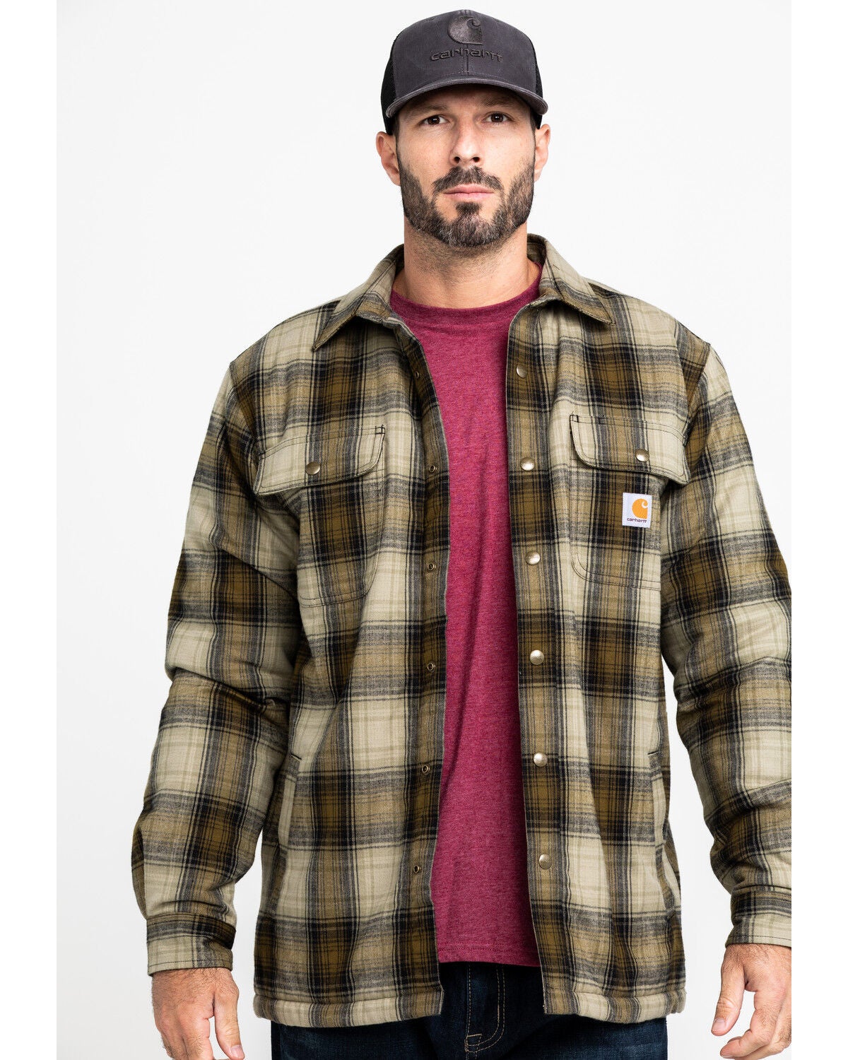 carhartt shirt flanell hubbard longsleeve slim fit