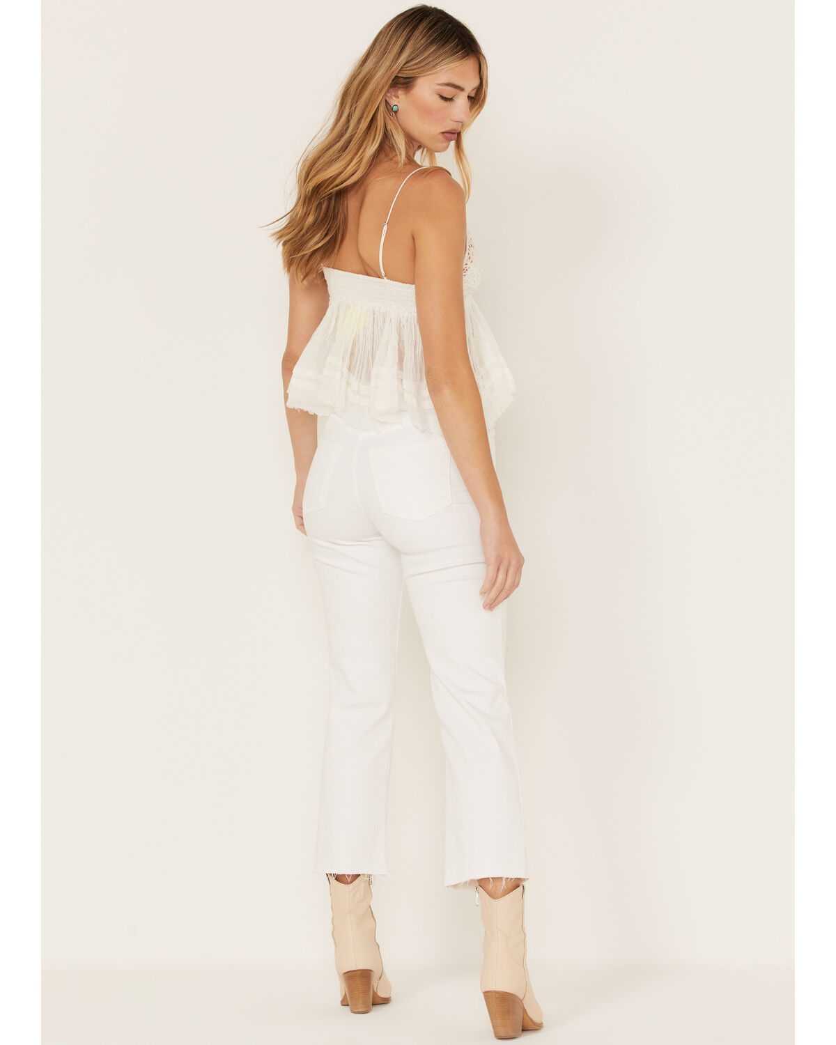 Image #3 - Sneak Peek Women's High Rise Slim Straight Jeans, White, hi-res