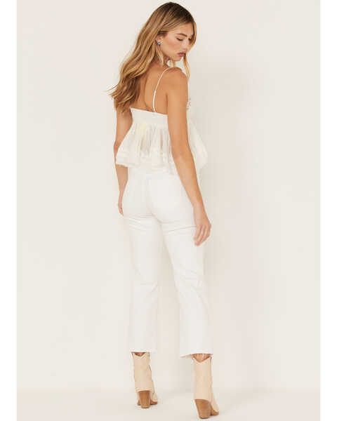 Image #3 - Sneak Peek Women's High Rise Slim Straight Jeans, White, hi-res