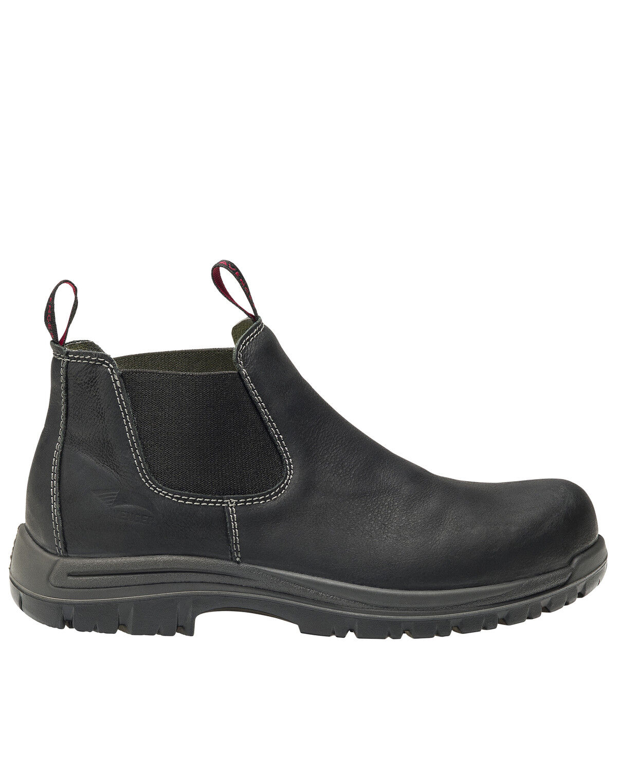 Image #2 - Avenger Men's Foreman Pull On Work Boots - Composite Toe, Black, hi-res
