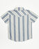Image #3 - Cody James Toddler Boys' Roman Striped Short Sleeve Snap Western Shirt, Blue, hi-res