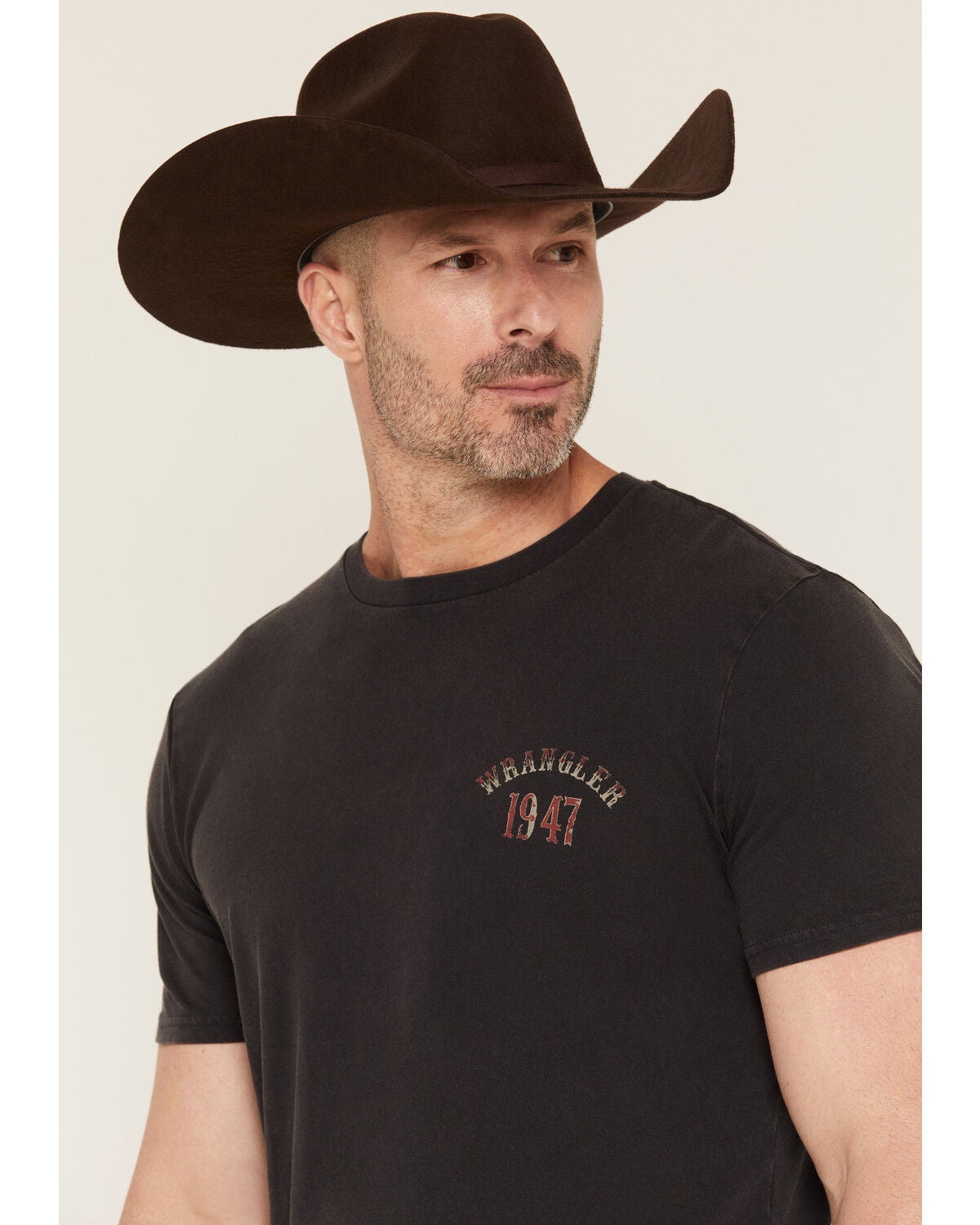 Image #3 - Wrangler Men's American Legend Steer Head Short Sleeve Graphic T-Shirt, Black, hi-res
