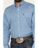 Image #3 - George Strait by Wrangler Men's Geo Print Long Sleeve Button-Down Stretch Western Shirt - Big, Blue, hi-res