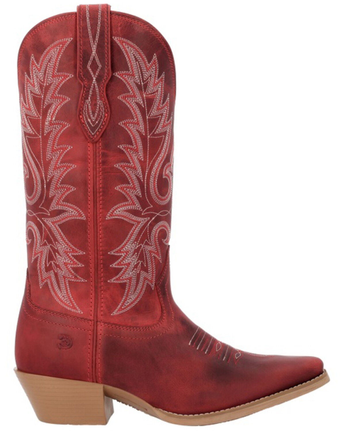 Image #2 - Durango Women's Shyloh Western Boots - Snip Toe, Red, hi-res