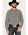 Cody James Men's Alyssum Floral Print Long Sleeve Snap Western Shirt , Black, hi-res