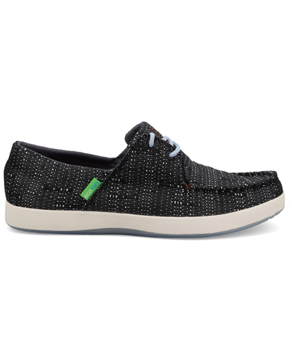 Image #2 - Twisted X Men's Boat Shoes - Moc Toe, Black, hi-res