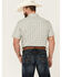 Image #4 - Gibson Men's Cream Archie Plaid Print Short Sleeve Pearl Snap Western Shirt, Cream, hi-res