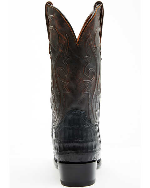 Image #5 - Dan Post Men's Exotic Caiman 12" Western Boots - Medium Toe, Black, hi-res