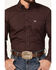 Image #3 - Cowboy Hardware Men's Geo Print Long Sleeve Button-Down Western Shirt, Burgundy, hi-res