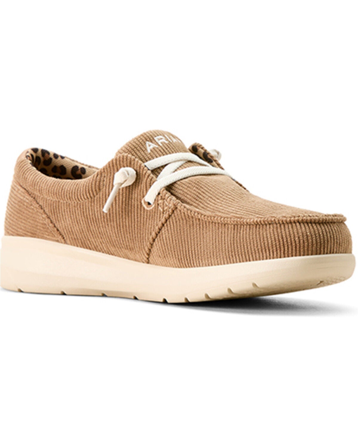 Ariat Women's Hilo Corduroy Casual Shoes - Moc Toe, Brown, hi-res