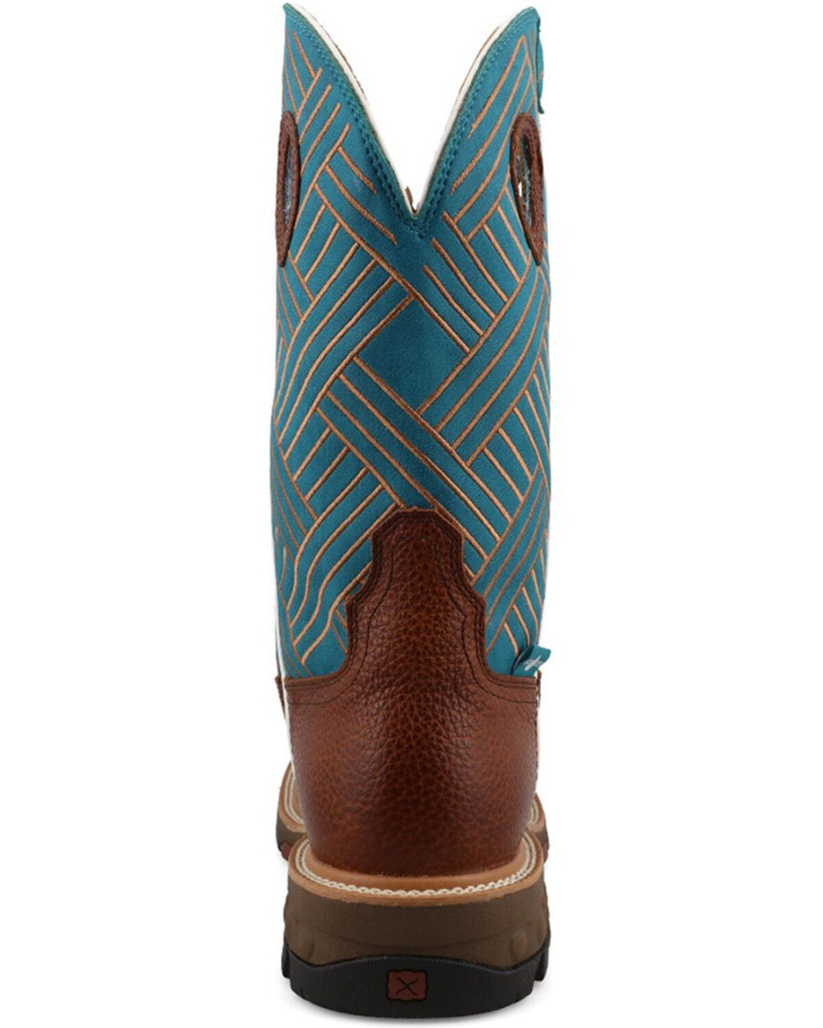 Image #5 - Twisted X Men's Pull-On Work Boots - Alloy Toe, Turquoise, hi-res