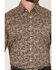 Image #3 - Cinch Men's Boot Barn Exclusive Floral Print Short Sleeve Button-Down Stretch Western Shirt, Charcoal, hi-res