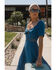 Image #1 - Idyllwind Women's Dudley Print Short Sleeve Midi Dress, Blue, hi-res