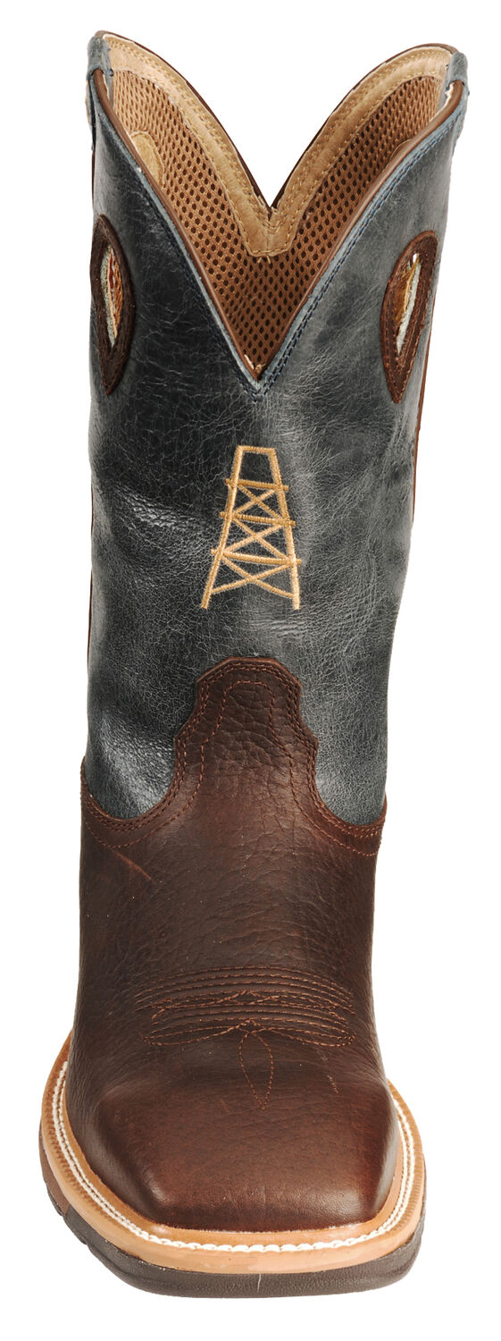 Image #4 - Twisted X Men's Pull On Western Work Boots - Steel Toe, Cognac, hi-res