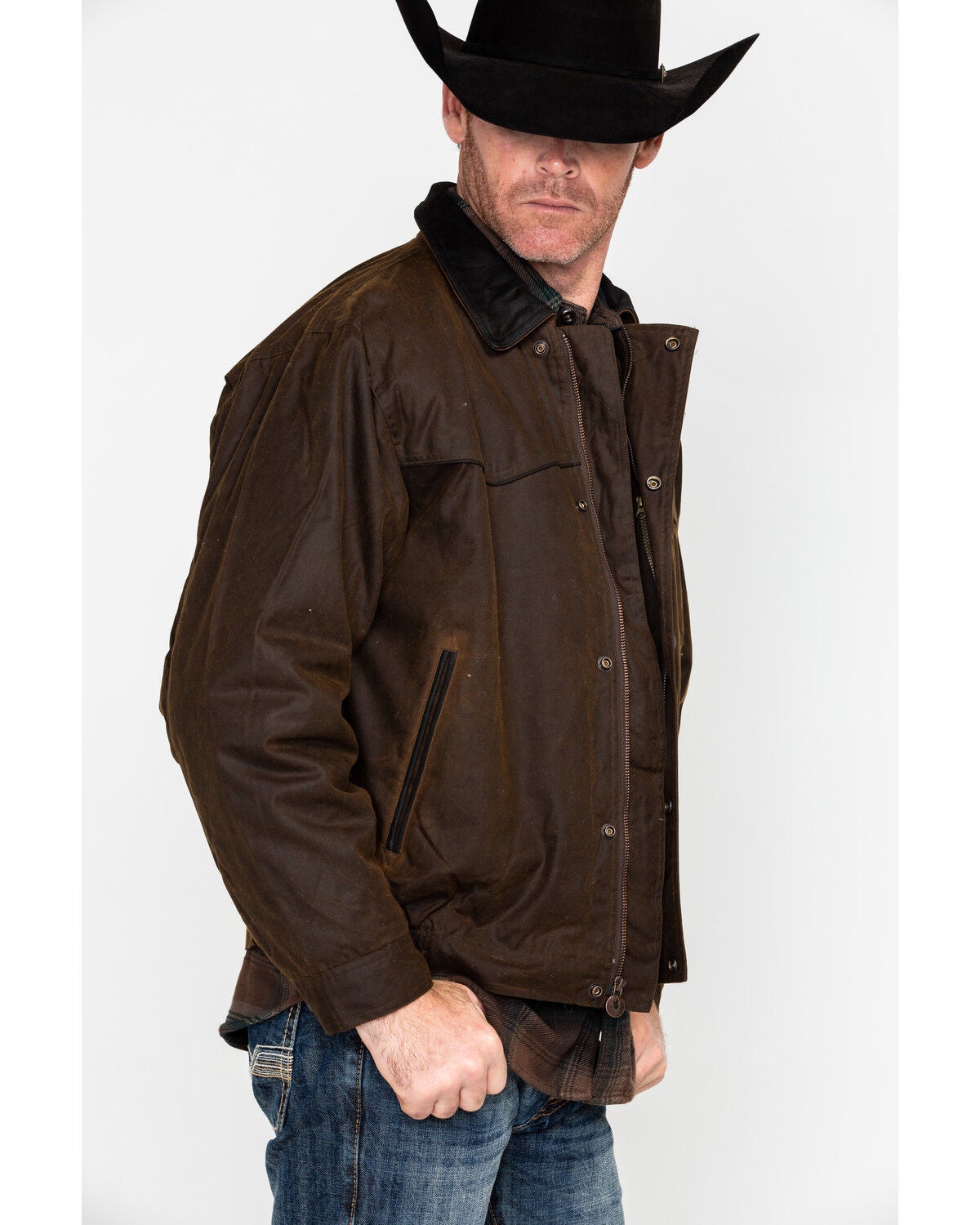 oilskin bomber jacket