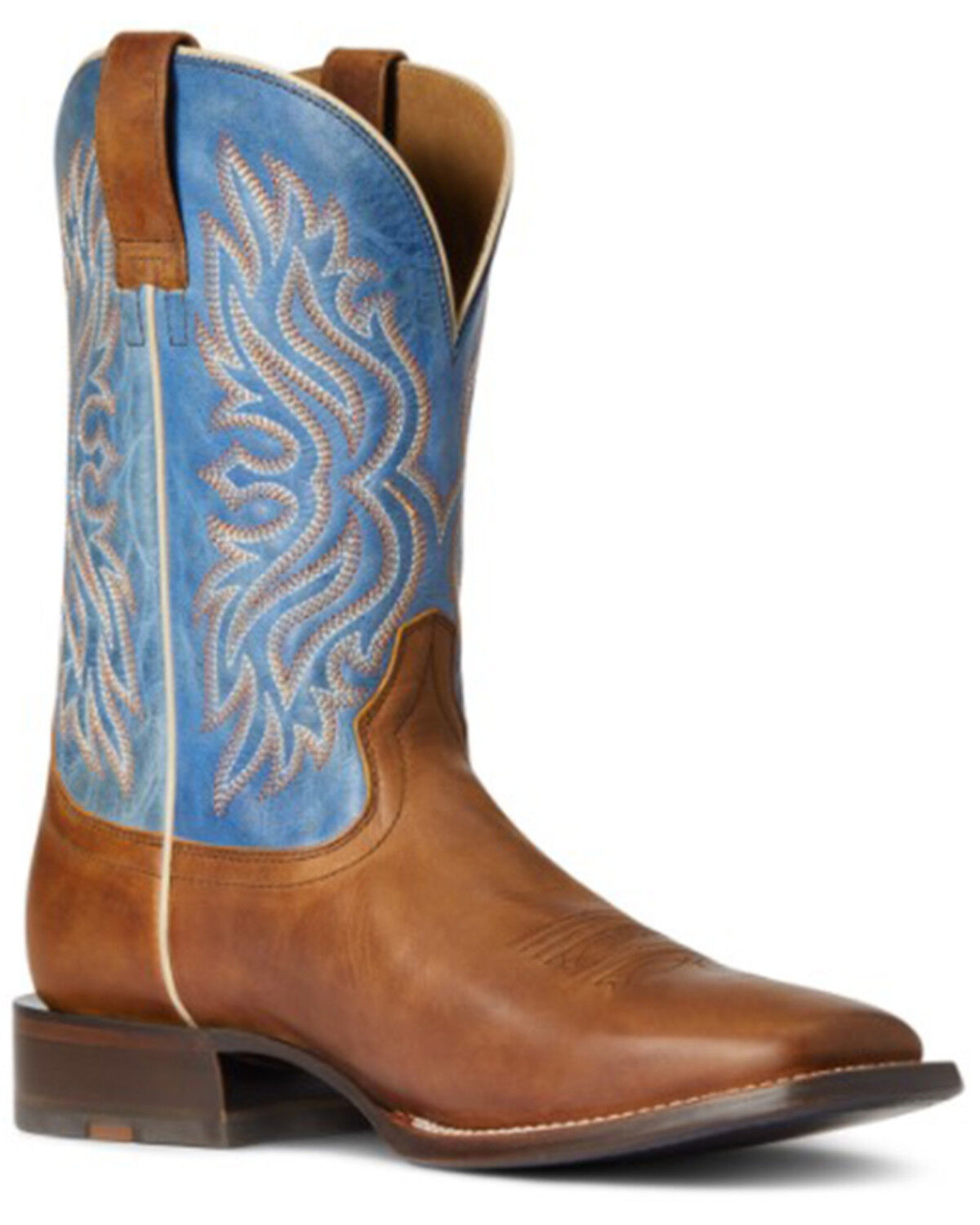 Image #1 - Ariat Men's Circuit Greeley Western Performance Boots - Broad Square Toe, Brown, hi-res