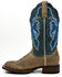 Image #3 - Dan Post Women's Performance Western Boots - Broad Square Toe , Sand, hi-res