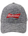 H Bar C Men's Budweiser Cationic Logo Ball Cap  , Heather Grey, hi-res