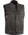 Image #1 - Milwaukee Leather Men's Open Neck Club Style Vest - Big 3X, Black, hi-res