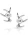 Image #2 - Montana Silversmiths Women's Kristy Titus Sweet Antler Earrings, Silver, hi-res