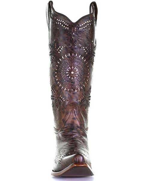 Image #4 - Corral Women's Fango Western Boots - Snip Toe, Brown, hi-res