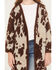 Image #3 - Shyanne Girls' Nellie Cow Print Eyelash Knit Cardigan, Brown, hi-res