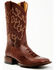 Image #1 - Cody James Men's Brandy Ostrich Leg Exotic Western Boots - Broad Square Toe, Red, hi-res