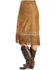 Kobler Leather Women's Yuma Fringe Suede Skirt, Cognac, hi-res