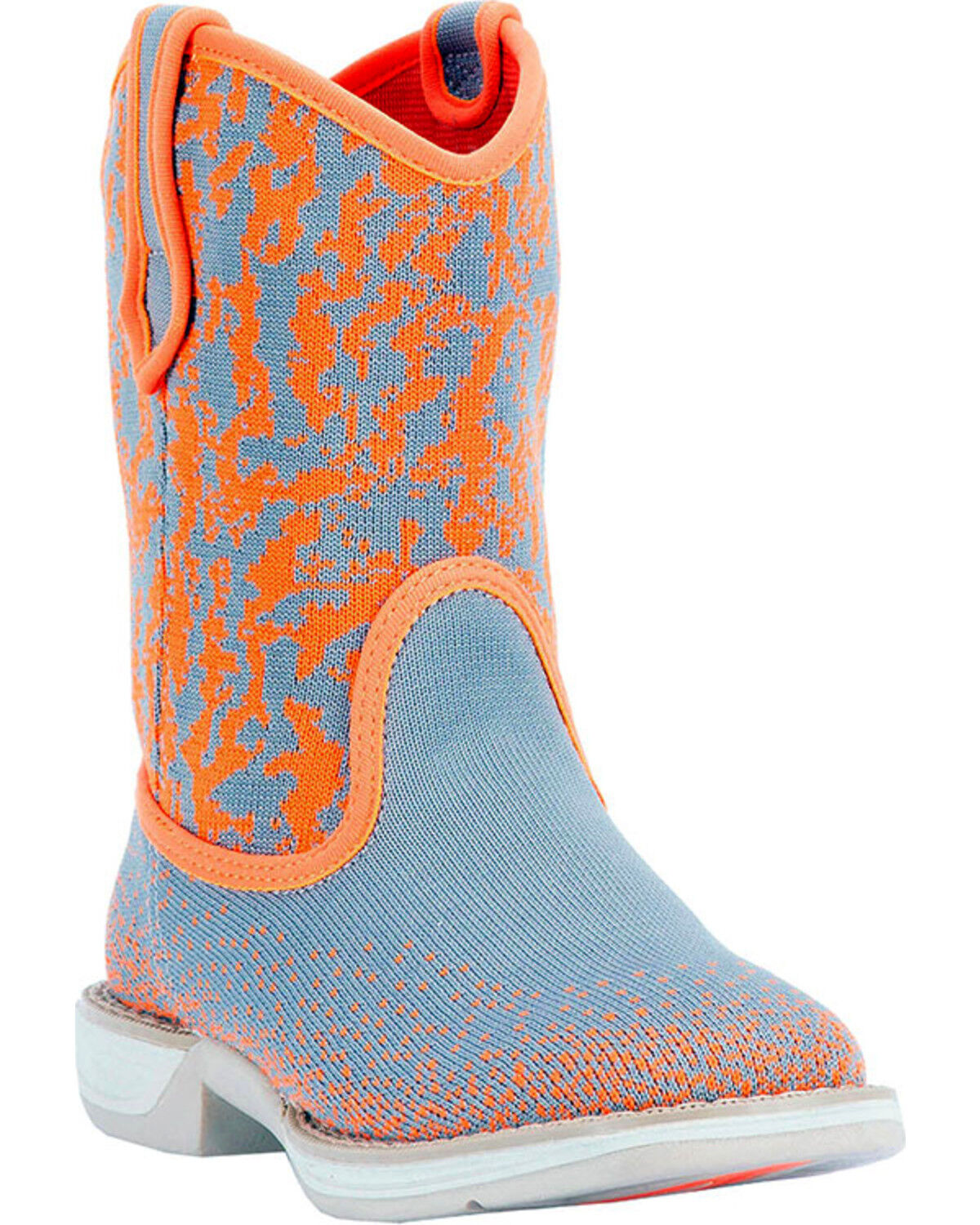 Image #1 - Laredo Girls' Comet Performair Boots - Square Toe, Orange, hi-res