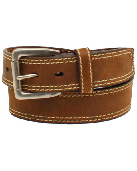 Ariat Men's Brown Leather Work Belt, Medium Brown, hi-res