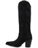 Image #3 - Dingo Women's Evita Tall Suede Western Boots - Snip Toe, Black, hi-res