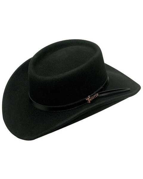 Image #1 - Twister Men's Crushable Gambler Hat, Black, hi-res