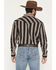 Image #4 - Cody James Men's Deluxe Dobby Stripe Print Long Sleeve Snap Flannel Shirt, Cream, hi-res