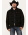 Image #1 - Cinch Men's Southwestern Jacquard Twill Trucker Snap Jacket, Forest Green, hi-res