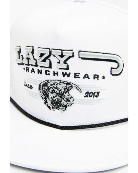 Image #2 - Lazy J Ranch Wear Men's Performance Trucker Cap , White, hi-res