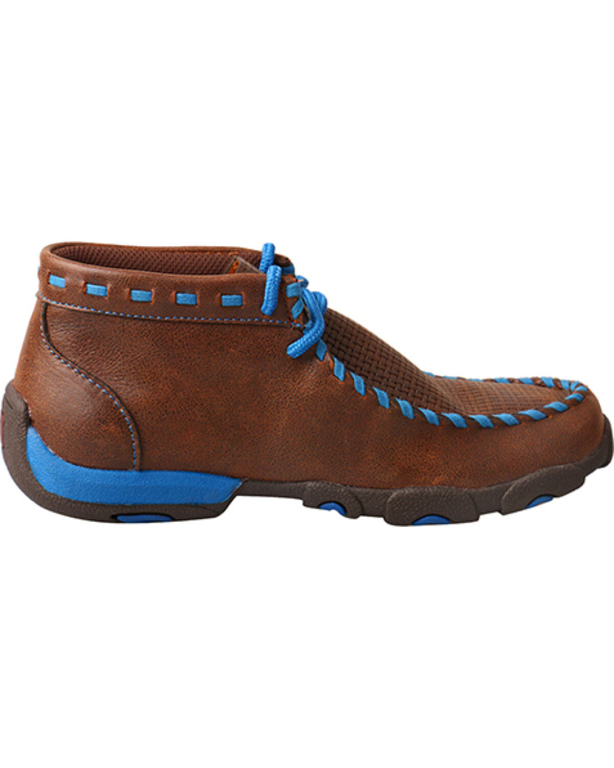 blue moccasin boots