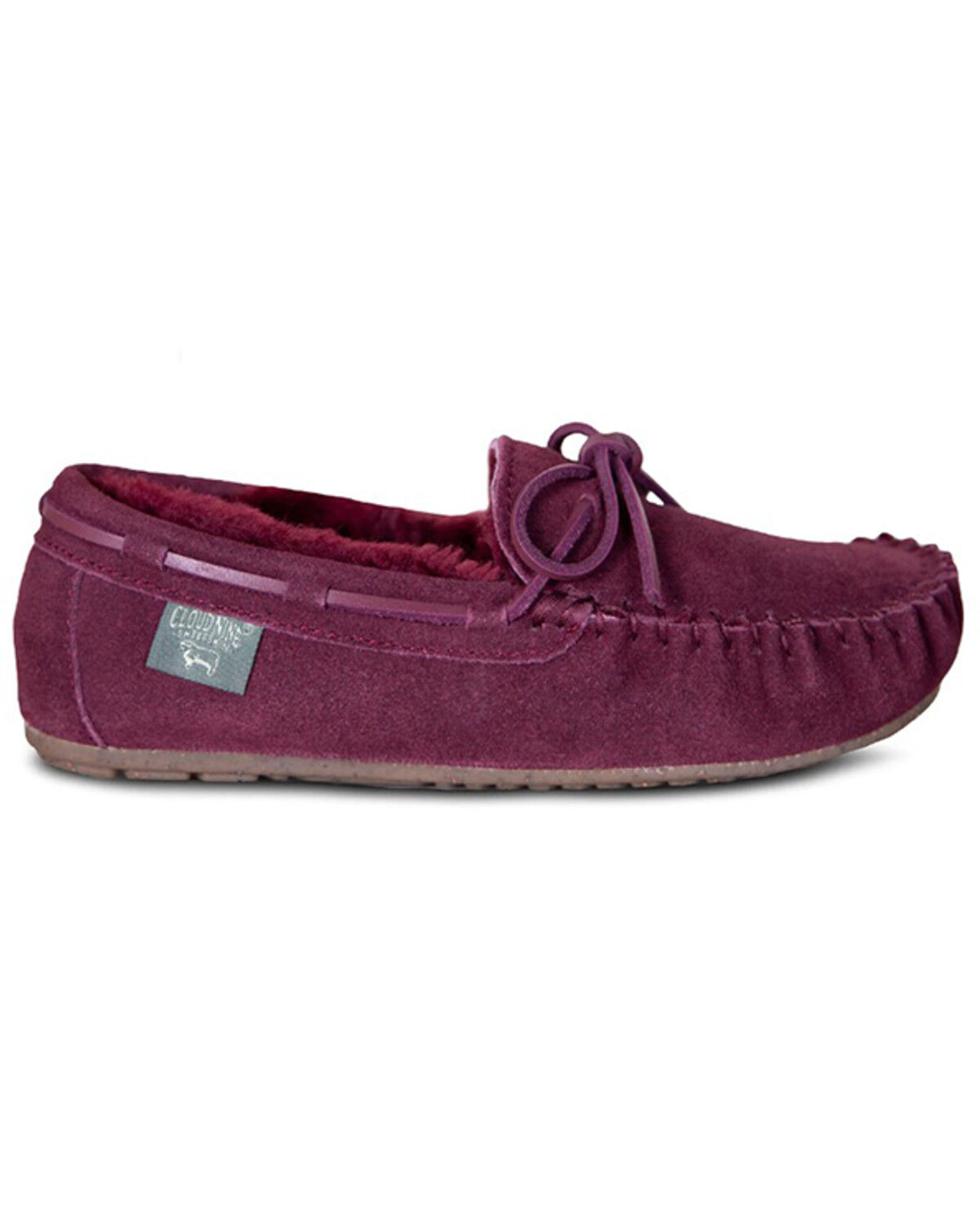 Image #1 - Cloud Nine Women's Sheepskin Moccasins 2, Burgundy, hi-res