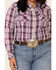 Ariat Women's Imperial Violet Stripe Incredible Long Sleeve Shirt - Plus, Violet, hi-res