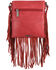 Image #2 - Wrangler Women's Fringe Pocket Denim Crossbody Bag , Orange, hi-res