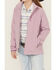 Image #2 - Ariat Girls' Solid Softshell Jacket, Lavender, hi-res
