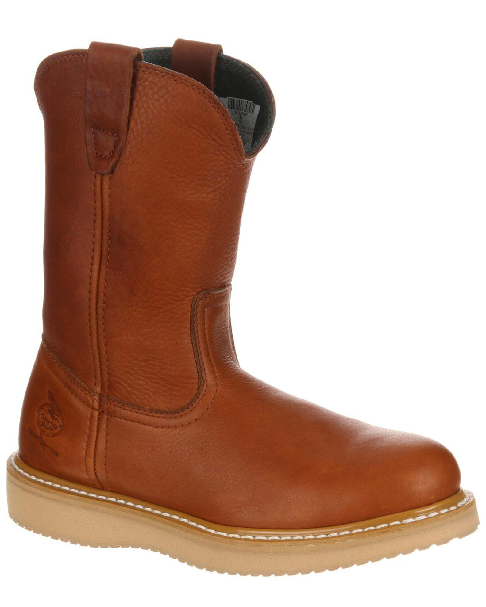 Georgia Boot Men s Wellington Barracuda Work Boots Steel Toe Sheplers