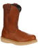 Georgia Boot Men's Wellington Barracuda Work Boots - Steel Toe, Brown, hi-res