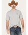 Image #1 - Cinch Men's Logo Short Sleeve Graphic T-Shirt, Heather Grey, hi-res
