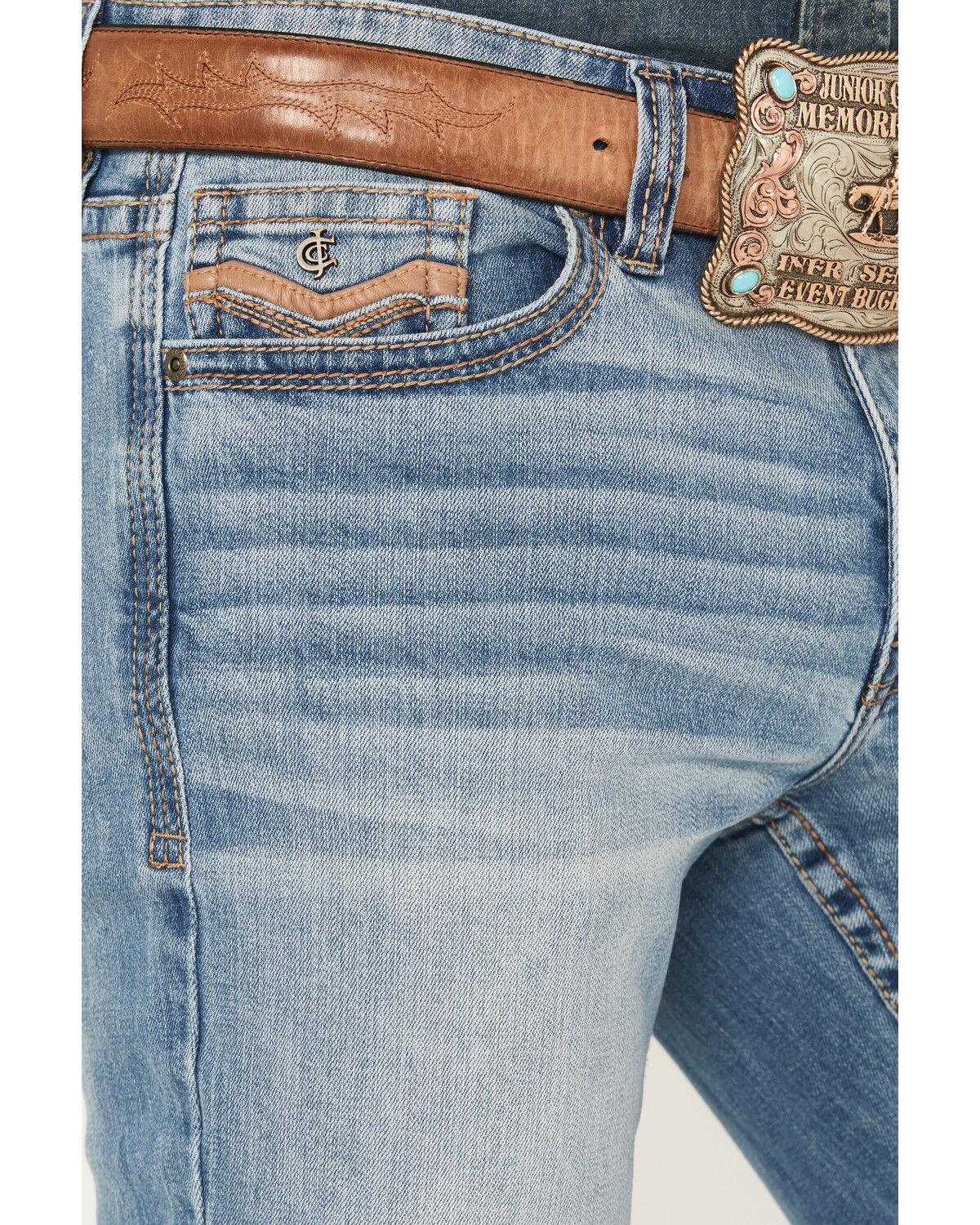 Image #2 - Cody James Men's Gunner Light Wash Slim Straight Stretch Denim Jeans, Light Wash, hi-res