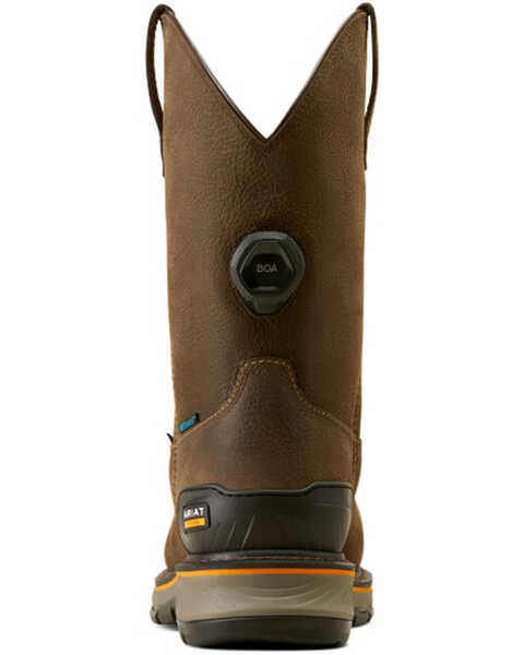 Image #3 - Ariat Men's Stump Jumper BOA Waterproof Work Boots - Composite Toe , Brown, hi-res